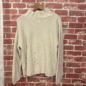 J. Jill Cream Cowl Neck Sweater